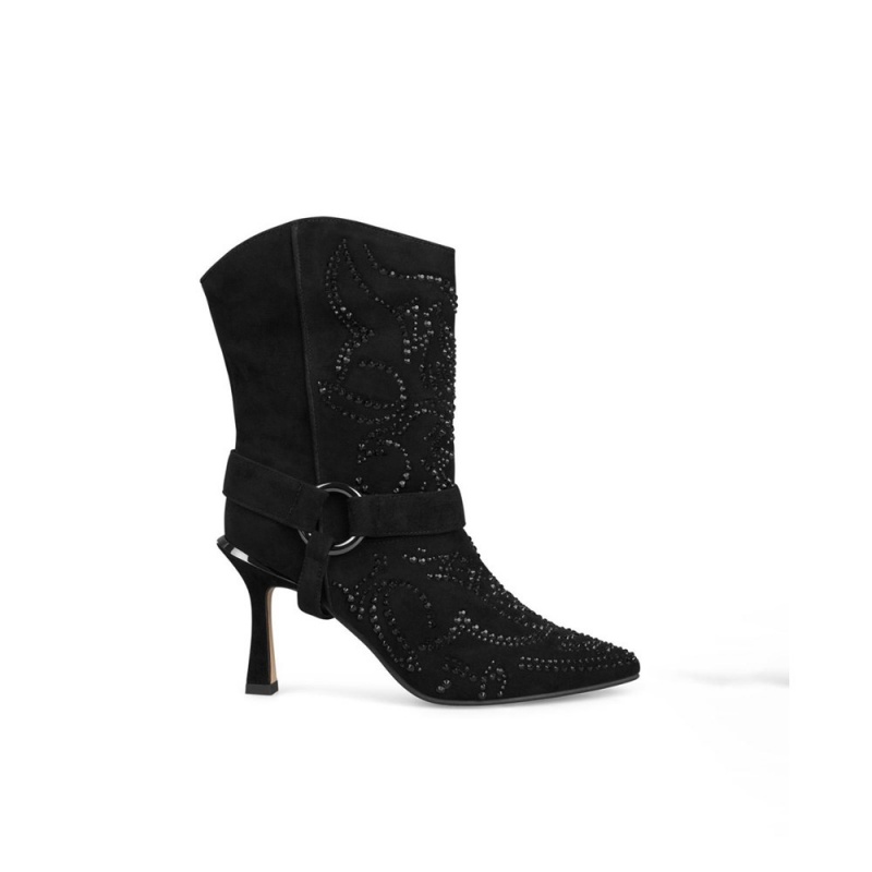 Bottines Alma En Pena Square Stiletto Heel Noir Femme | RTV-58795895